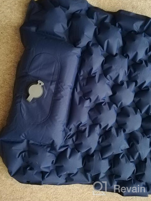 img 1 attached to LUXEAR Sleeping Pad - Inflatable Camping Mat For Backpacking, Hiking & Travel | Durable Waterproof Air Mattress With Foot Press Single To Double Conversion review by Bob Kussmaul