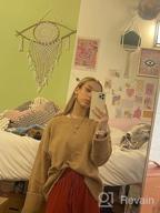 img 1 attached to Prinbara Women'S Casual Loose Knit Sweater In Solid Color - Oversized Long Sleeve Crew Neck Pullover review by John Surabhi