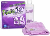 🌿 powerizer complete starter kit: plant-based cleaning concentrate powder 3lb, 2 350 gsm microfiber towel, and 1 squeeze bottle - multipurpose laundry and dishwasher detergent with superior cleaning capabilities - all-purpose cleaning supplies logo