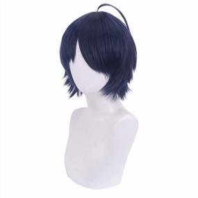 img 1 attached to JoneTing Blue Wig For Women: Short Straight Synthetic Hair For Anime Cosplay, Halloween & Christmas Party!