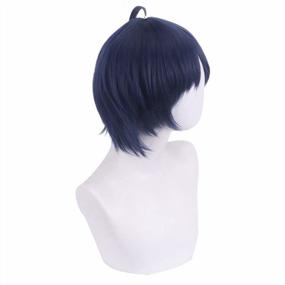 img 2 attached to JoneTing Blue Wig For Women: Short Straight Synthetic Hair For Anime Cosplay, Halloween & Christmas Party!