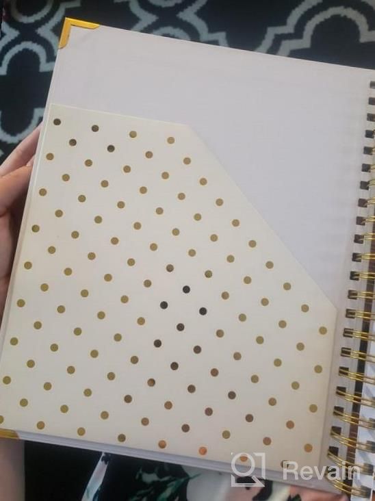 img 1 attached to Gold Wedding Planner & Organizer - Undated Bridal Diary Book With Hard Cover, Pockets & Online Support - Perfect Engagement Gift For Brides-To-Be review by Walt Smirnoff