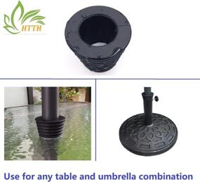 img 3 attached to HTTH Patio Umbrella Cone Table Hole Ring Plug Подходит для 1,5-дюймового зонта (черный)