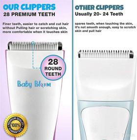 img 3 attached to 👶 Baby Bloom Baby Hair Clippers: Quiet & Professional Trimmer for Kids, Cordless & Fast Charging, Waterproof Haircut Kit for Kids and Infants, including Autism-friendly Features