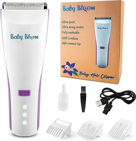 img 1 attached to 👶 Baby Bloom Baby Hair Clippers: Quiet & Professional Trimmer for Kids, Cordless & Fast Charging, Waterproof Haircut Kit for Kids and Infants, including Autism-friendly Features