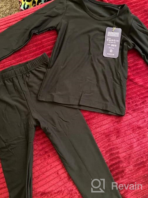 img 1 attached to 👕 Boys' Clothing - FOXCLUB Thermal Short Fleece Long Sleeve Underwear review by Gus Gutierrez