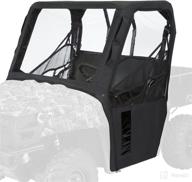 enhanced quadgear utv cab enclosure for polaris ranger 400, 570, 800 mid (2015+ models) in sleek black логотип