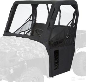 img 4 attached to Enhanced QuadGear UTV Cab Enclosure for Polaris Ranger 400, 570, 800 Mid (2015+ models) in Sleek Black