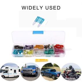 img 3 attached to 🔌 212 Piece Assorted Mini Blade Fuse Set - 2A 3A 5A 7.5A 10A 15A 20A 25A 30A 35A 40A - Ideal Automotive Replacement Fuses for Motorcycles, Cars, Trucks, SUVs, ATVs, UTVs, Boats