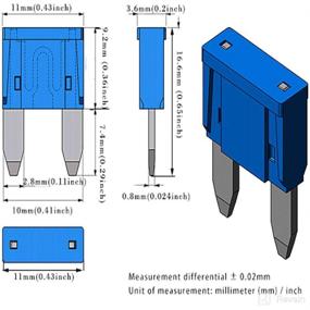 img 2 attached to 🔌 212 Piece Assorted Mini Blade Fuse Set - 2A 3A 5A 7.5A 10A 15A 20A 25A 30A 35A 40A - Ideal Automotive Replacement Fuses for Motorcycles, Cars, Trucks, SUVs, ATVs, UTVs, Boats