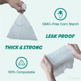 img 4 attached to 🌿 ECO BOOM Compostable Diaper Disposal Bags - Portable, Convenient & Thickened Eco-Friendly Sacks for Dog Poop - Unscented 100 Counts Travel Size