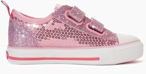 img 2 attached to Weestep Toddler/Littke Kid Girls Glitter School Casual Sneakers