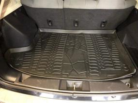 img 4 attached to Jeep Patriot Cargo Liner 2007-2017 - Ultimate Protection – Custom-Fit Trunk Mat – Easy to Clean & All-Weather Black Cargo Mat – Precision Laser Measured 3D Trunk Liners for Jeep Patriot