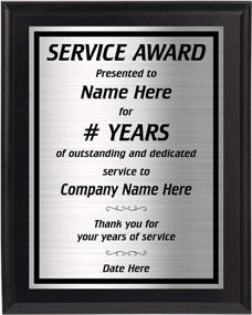 img 4 attached to Years Of Service Award 8X10 For Employee Recognition - Choose Your Years - Customize Now!