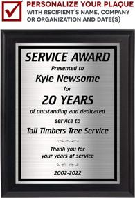 img 3 attached to Years Of Service Award 8X10 For Employee Recognition - Choose Your Years - Customize Now!