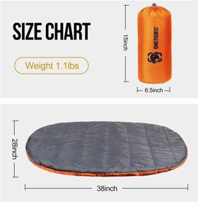 img 1 attached to 🐾 OneTigris Outdoor Travel Dog Bed, Portable Camping Mats for Medium and Small Dogs, Waterproof and Reversible for Enhanced Comfort and Durability