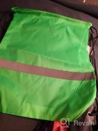 img 1 attached to Reflective Drawstring Backpacks In Bulk - Cinch Bags For Kids, Women And Men review by Blake Clemons
