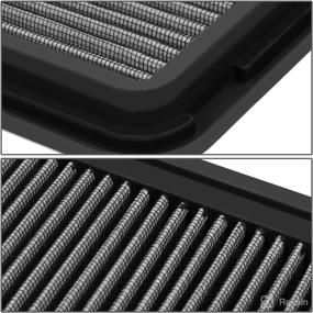 img 2 attached to DNA Motoring AFPN-010-SL Clean Air Washable Drop In Panel Air Filter Enhance Engine Performance [Compatible With 07-17 Toyota Camry 4 Cyl / 16-17 Camry 4-Cyl Hybrid / 09-15 Venza 4-Cyl]