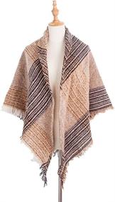 img 2 attached to 🧣 Stylish Triangle Scarves for Women: Explore Wander Agio's Women's Accessories Collection of Scarves & Wraps