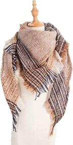 img 1 attached to 🧣 Stylish Triangle Scarves for Women: Explore Wander Agio's Women's Accessories Collection of Scarves & Wraps