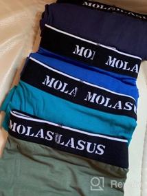 img 8 attached to Comfortable And Stylish Molasus Men'S Cotton Stretch Trunks - Pack Of 5