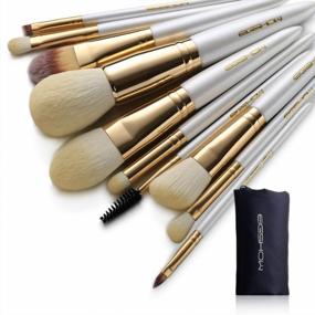 img 3 attached to Elevate Your Beauty Routine With EIGSHOW'S Cruelty-Free Vegan Makeup Brush Set - 10Pcs Champagne Gold For A Flawless Blend Of Face, Lip & Eye Makeup