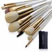elevate your beauty routine with eigshow's cruelty-free vegan makeup brush set - 10pcs champagne gold for a flawless blend of face, lip & eye makeup logo