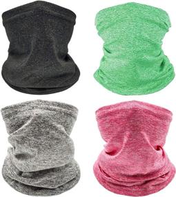 img 4 attached to 🧣 Children's Cold Weather Protection Gaiter Balaclava Bandana - Ideal Girls' Accessories