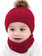 rosebear knitted beanie neckerchief lovely girls' accessories - cold weather logo
