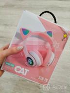 img 1 attached to 🎧 Wireless CAT Bluetooth Headphones: Glow Ears for Kids and Adults review by Agata Kubica ᠌