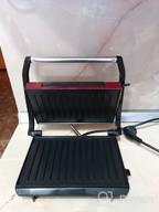 img 2 attached to Sandwich maker Kitfort KT-1609 Panini Maker, red review by Ada Suprynowicz ᠌