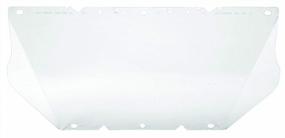img 1 attached to MSA V-Gard Visor - Clear Polycarbonate With Antifog/Antiscratch Coating And Contoured Design - General Purpose And Nitrometer Tested For Humidity - 8" X 17" X 0.06" - Replaceable Hard Hat Accessory