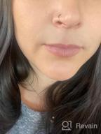 img 1 attached to Discover ORANGELOVE'S Hypoallergenic And Versatile Surgical Steel Nose Rings For All Piercing Types review by Melody Stephens
