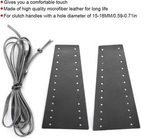 img 3 attached to Qiilu Motorcycle Leather Microfiber 0 59 0 71In