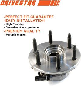 img 1 attached to 🚗 DRIVESTAR 515036 Front Wheel Hubs & Bearing Assembly 6 Lugs 4x4 AWD w/ABS for 2002-2006 Chevrolet Silverado/Suburban/Avalanche 1500 Tahoe GMC Sierra Savana Cadillac Escalade - 4WD Only (Pair)