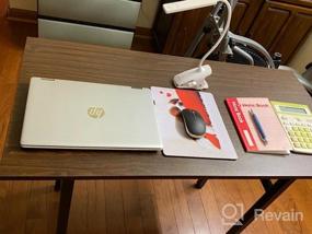 img 8 attached to Складной компьютерный стол с полкой для хранения - идеально подходит для небольших домашних офисов и учебных помещений