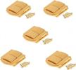 dophee 5-pack gold retro style toggle catch lock for jewelry boxes and suitcases with screws logo