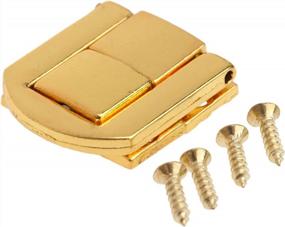 img 1 attached to Dophee 5-Pack Gold Retro Style Toggle Catch Lock For Jewelry Boxes And Suitcases With Screws