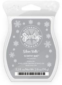 img 1 attached to 🕯️ Scentsy Bar - Silver Bells Scented Wickless Candle Tart Warmer Wax - 3.2 Fl. Oz. (8 Squares)