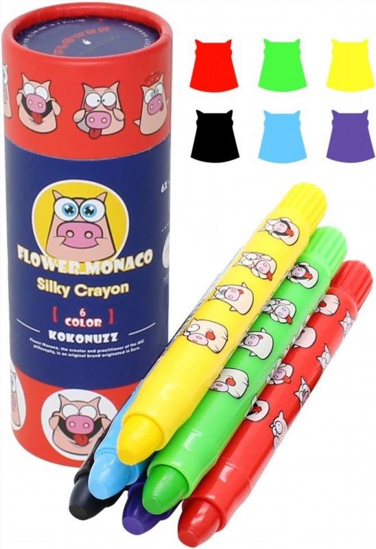 Lebze Toddler Crayons, 24 Colors Non Toxic Crayons for Kids Ages 2-4, Easy  to Hold Jumbo Crayons for Kids, Safe for Babies and Children Flower Monaco  : Buy Online at Best Price