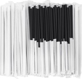 img 4 attached to 🌱 100 Eco-Friendly Compostable Individually Wrapped Straws - Plant Based PLA Disposable Straws (8.25 Inches LongX0.23 Inches Wide)