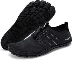 img 4 attached to Racqua Barefoot Hiking Diving Walking Women's Shoes in Athletic