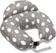 comforting support: momcozy nursing pillow for breastfeeding, including cover логотип