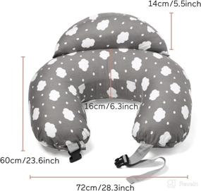 img 2 attached to Comforting Support: Momcozy Nursing Pillow for Breastfeeding, Including Cover