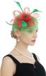 felizhouse womens tea party fascinators hat feathers flower birdcage veil wedding cockatil headband with clip logo