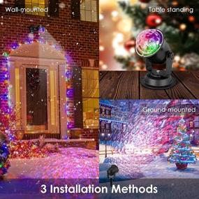 img 1 attached to Colorful Water Wave Projector Light For Halloween Xmas New Year, Indoor And Outdoor Waterproof Decoration For Birthday Wedding Party, Ocean Wave Projection Night Light