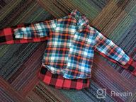 img 1 attached to Stylish Siliteelon Sleeve Button Flannel Buffalo Boys' Clothing: Perfect Tops, Tees & Shirts for Trendy Kids review by Dennis Brinson