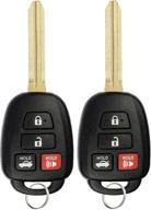 🔑 convenient keyless entry: 2-pack keylessoption ignition key fob for toyota camry with g chip hyq12bdm logo