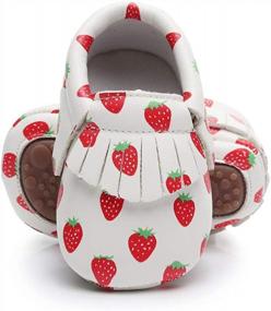 img 4 attached to Adorable Mermaid-Themed Baby Moccasins With Non-Skid Sole For Boys And Girls By Bebila