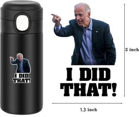 img 3 attached to 👉 100Pcs SPSTARS Biden Funny Bumper Stickers - I Did Biden, Joe Biden, All Me I Did Stickers - Pointed Left Right - for Car, Motorcycle, Helmet, Laptop, Window